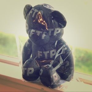 FTP stuffed bear - fuckthepopulation black bear